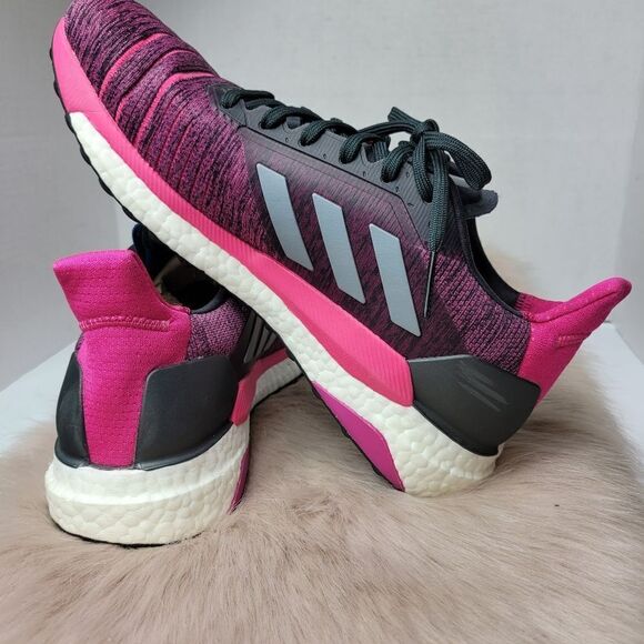 Adidas Solar Glide Boost Running Shoes Pink Black AQ0335 US 10 - Picture 6 of 9